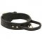 Extra Durable Leather English Bulldog Collar with Handle for Attack Training
