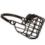 Frost-Resistant Wire Cage English Bulldog Muzzle with One Adjustable Strap