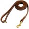 Stitched Leather English Bulldog Leash for Training and Walking