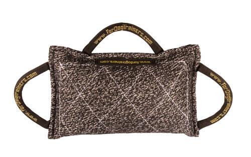 Synthetic "French Linen" Dog bite pad with 3 handles