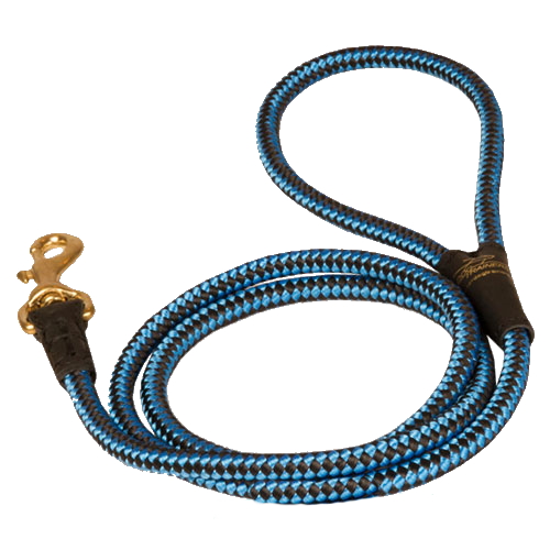 Cord nylon dog leash for English Bulldog dog